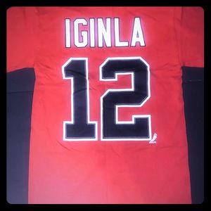 NHL Flames T-shirt Small,Captain Jarome Iginla #12